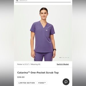 FIGS SCRUBS AMETHYST - size M set